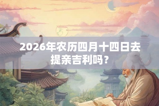 2026年农历四月十四日去提亲吉利吗？