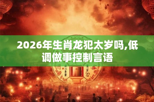 2026年生肖龙犯太岁吗,低调做事控制言语