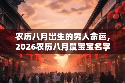 农历八月出生的男人命运,2026农历八月鼠宝宝名字 农历八月出生的男人命运,2026农历八月鼠宝宝名字