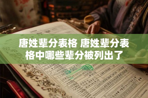 唐姓辈分表格 唐姓辈分表格中哪些辈分被列出了