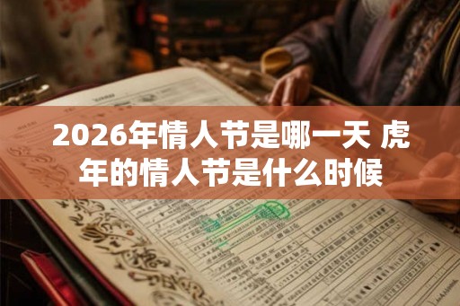 2026年情人节是哪一天 虎年的情人节是什么时候