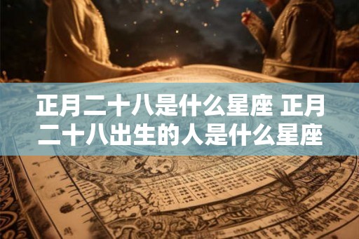 正月二十八是什么星座 正月二十八出生的人是什么星座