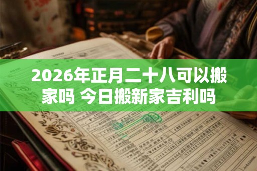 2026年正月二十八可以搬家吗 今日搬新家吉利吗