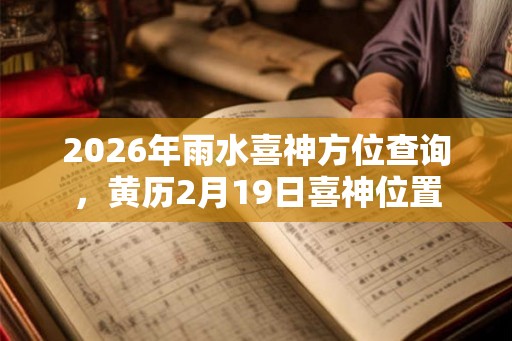 2026年雨水喜神方位查询，黄历2月19日喜神位置