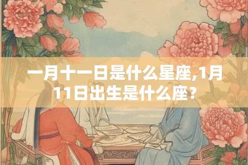 一月十一日是什么星座,1月11日出生是什么座？