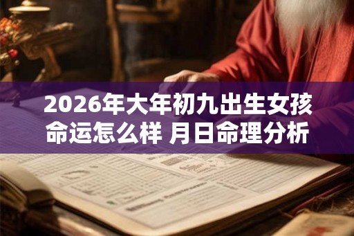 2026年大年初九出生女孩命运怎么样 月日命理分析！