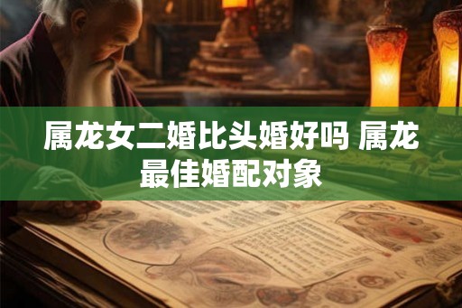 属龙女二婚比头婚好吗 属龙最佳婚配对象