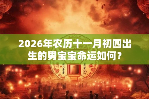 2026年农历十一月初四出生的男宝宝命运如何？