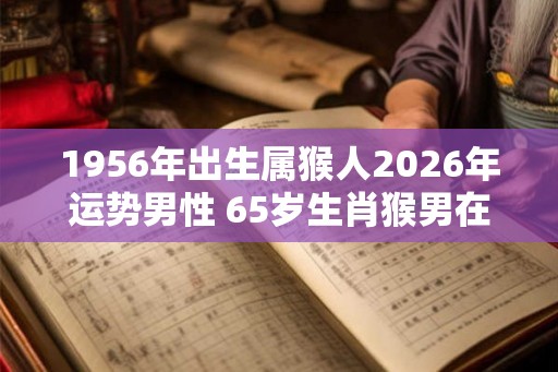 1956年出生属猴人2026年运势男性 65岁生肖猴男在2026年运气如何