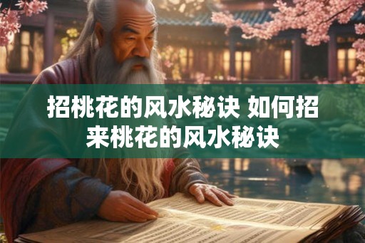 招桃花的风水秘诀 如何招来桃花的风水秘诀