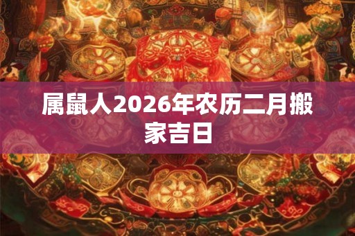 属鼠人2026年农历二月搬家吉日