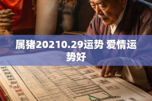 属猪20210.29运势 爱情运势好