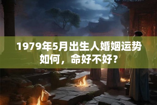 1979年5月出生人婚姻运势如何，命好不好？