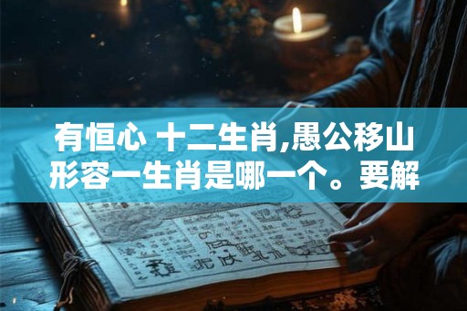有恒心 十二生肖,愚公移山形容一生肖是哪一个。要解释
