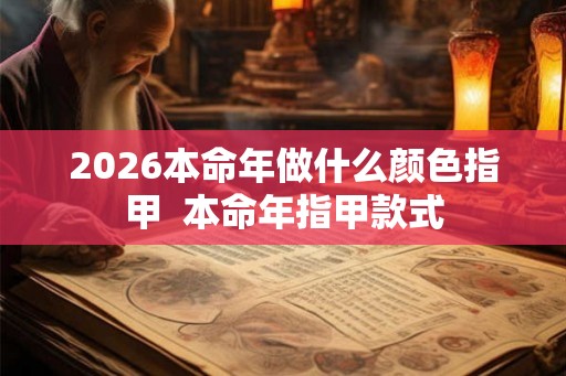 2026本命年做什么颜色指甲  本命年指甲款式