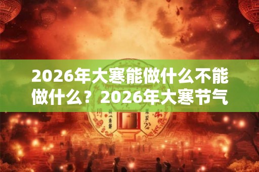 2026年大寒能做什么不能做什么？2026年大寒节气黄历查询