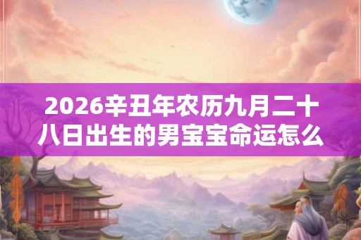 2026辛丑年农历九月二十八日出生的男宝宝命运怎么样？