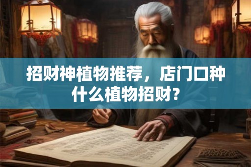 招财神植物推荐，店门口种什么植物招财？