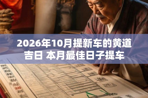2026年10月提新车的黄道吉日 本月最佳日子提车 2026年10月提新车的黄道吉日 本月最佳日子提车