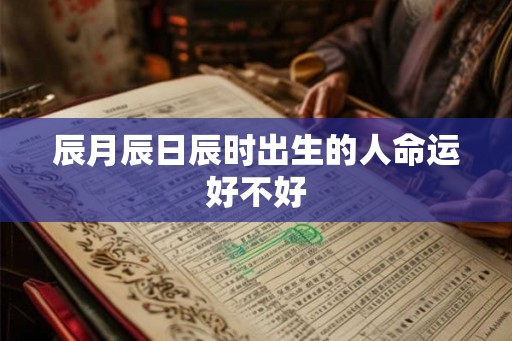 辰月辰日辰时出生的人命运好不好