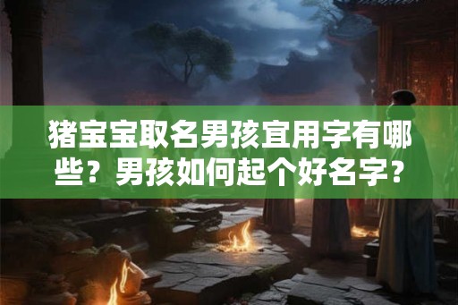 猪宝宝取名男孩宜用字有哪些？男孩如何起个好名字？