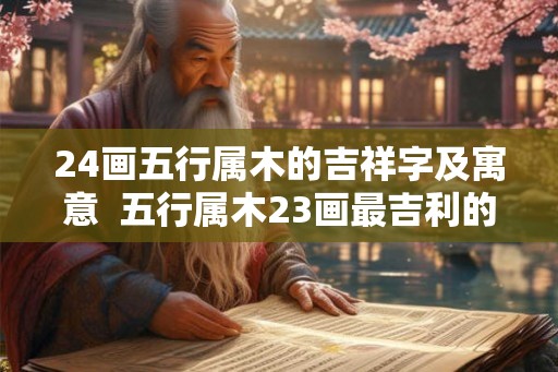 24画五行属木的吉祥字及寓意  五行属木23画最吉利的字