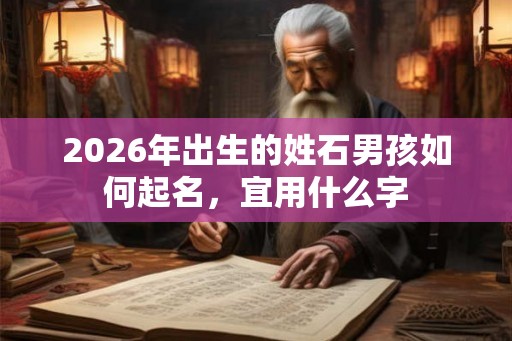 2026年出生的姓石男孩如何起名，宜用什么字