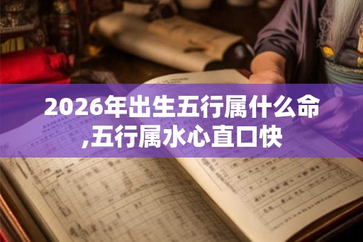 2026年出生五行属什么命,五行属水心直口快 2026年出生五行属什么命,五行属水心直口快
