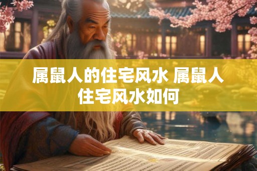 属鼠人的住宅风水 属鼠人住宅风水如何