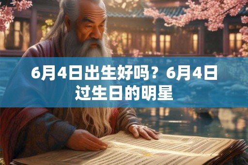 6月4日出生好吗？6月4日过生日的明星