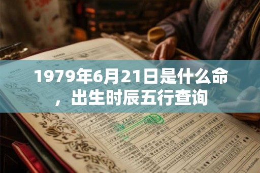 1979年6月21日是什么命，出生时辰五行查询