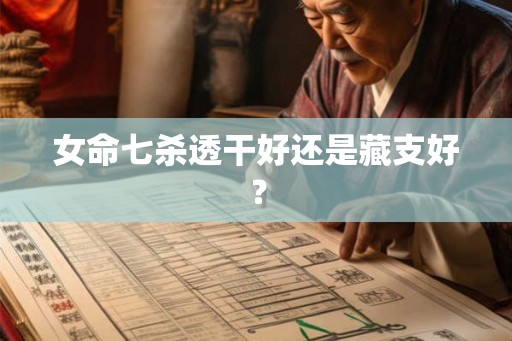 女命七杀透干好还是藏支好? 女命七杀透干好还是藏支好?