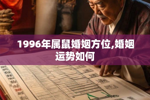 1996年属鼠婚姻方位,婚姻运势如何