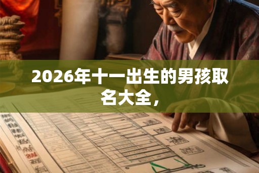 2026年十一出生的男孩取名大全，
