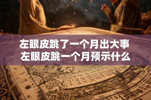 左眼皮跳了一个月出大事 左眼皮跳一个月预示什么