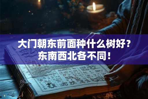 大门朝东前面种什么树好？东南西北各不同！