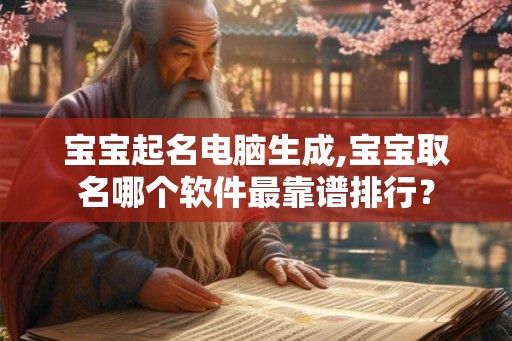 宝宝起名电脑生成,宝宝取名哪个软件最靠谱排行? 宝宝起名电脑生成,宝宝取名哪个软件最靠谱排行?