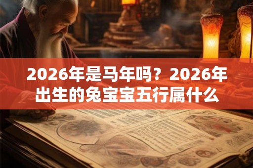 2026年是马年吗？2026年出生的兔宝宝五行属什么
