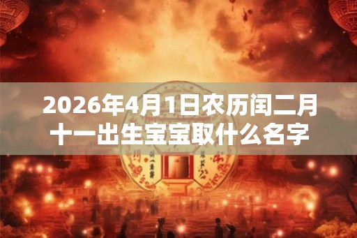 2026年4月1日农历闰二月十一出生宝宝取什么名字