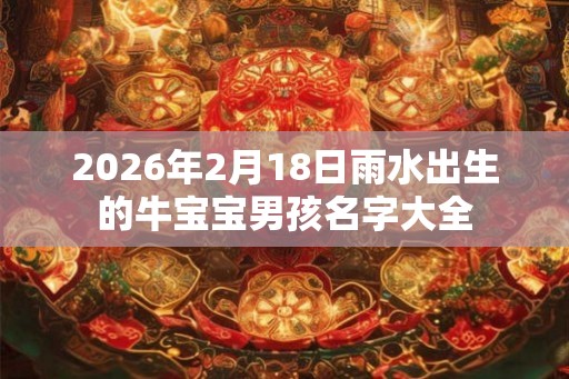 2026年2月18日雨水出生的牛宝宝男孩名字大全