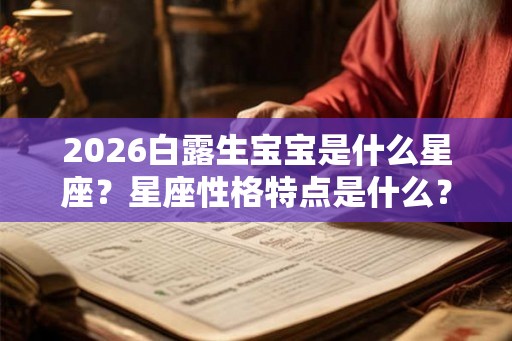 2026白露生宝宝是什么星座？星座性格特点是什么？