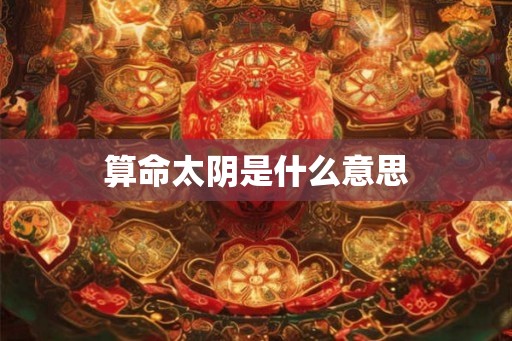 算命太阴是什么意思