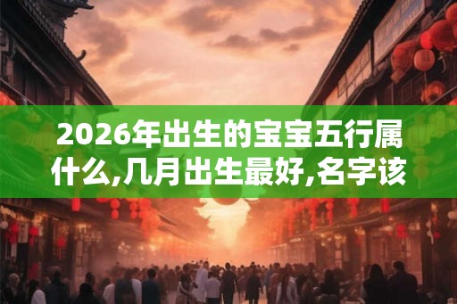 2026年出生的宝宝五行属什么,几月出生最好,名字该如何取