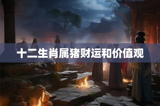 十二生肖属猪财运和价值观
