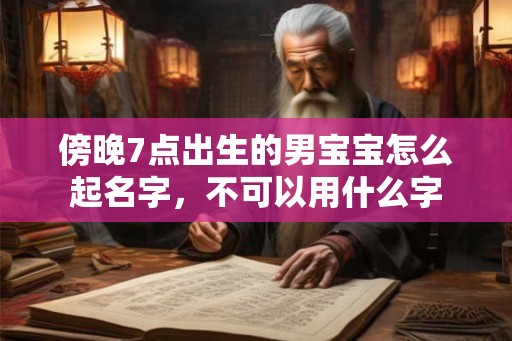 傍晚7点出生的男宝宝怎么起名字，不可以用什么字