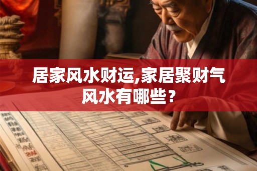居家风水财运,家居聚财气风水有哪些？