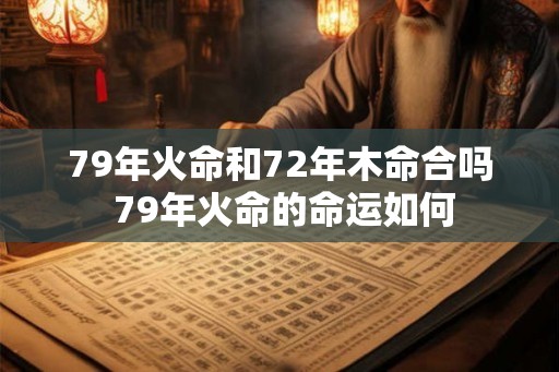79年火命和72年木命合吗 79年火命的命运如何