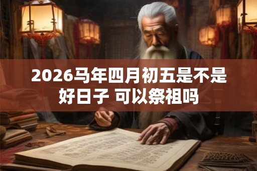 2026马年四月初五是不是好日子 可以祭祖吗