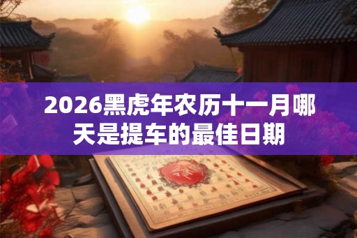 2026黑虎年农历十一月哪天是提车的最佳日期
