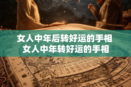 女人中年后转好运的手相 女人中年转好运的手相